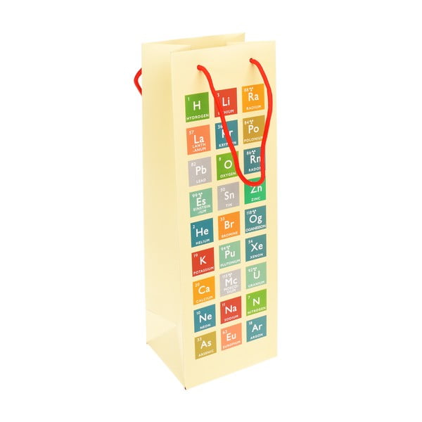Sacchetto regalo vino 12x36 cm Periodic Table - Rex London
