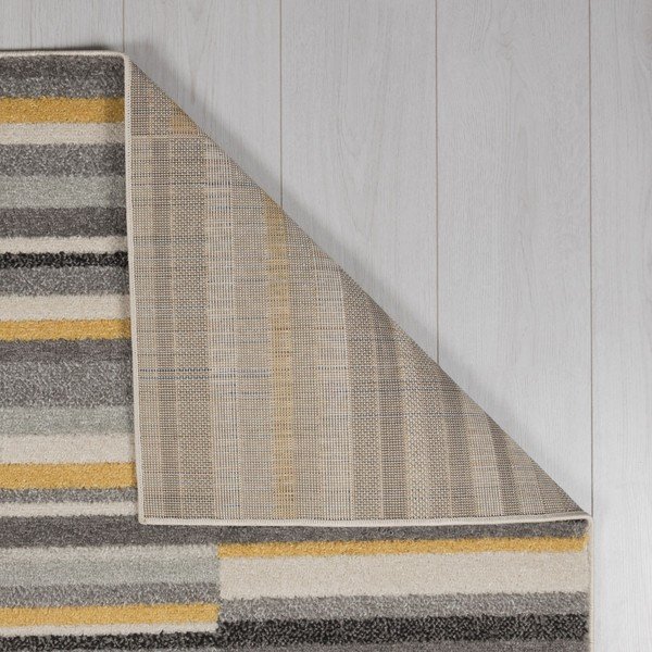 Tappeto grigio e giallo Urban Lines, 200 x 275 cm - Flair Rugs-image-3