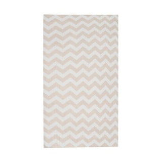 Runner beige e bianco , 80 x 130 cm Optical - Floorita