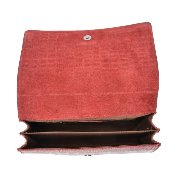 Borsa a catena in pelle rossa - Carla Ferreri-image-3