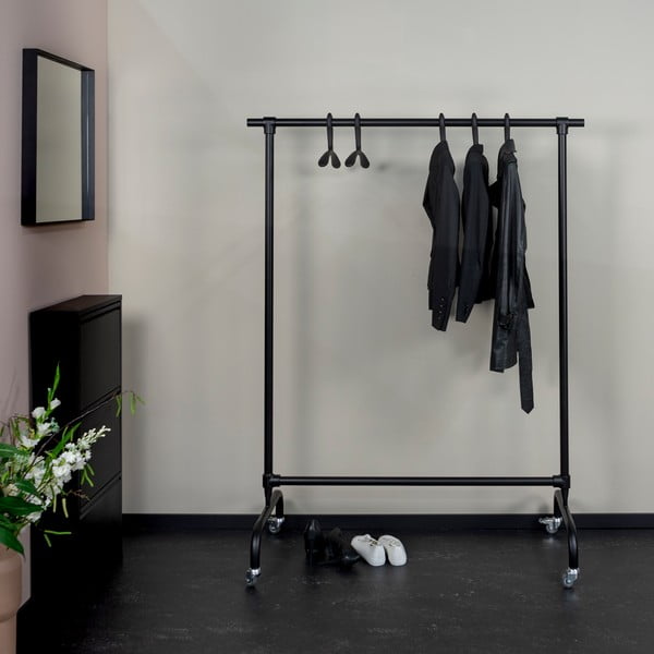 Appendiabiti mobile in metallo nero Luuk - Spinder Design-image-3