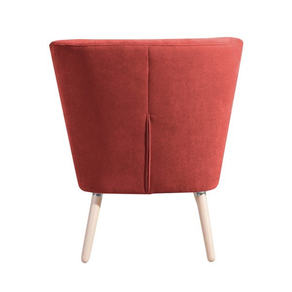 Poltrona rosso terracotta Neele Velor - Max Winzer-image-1
