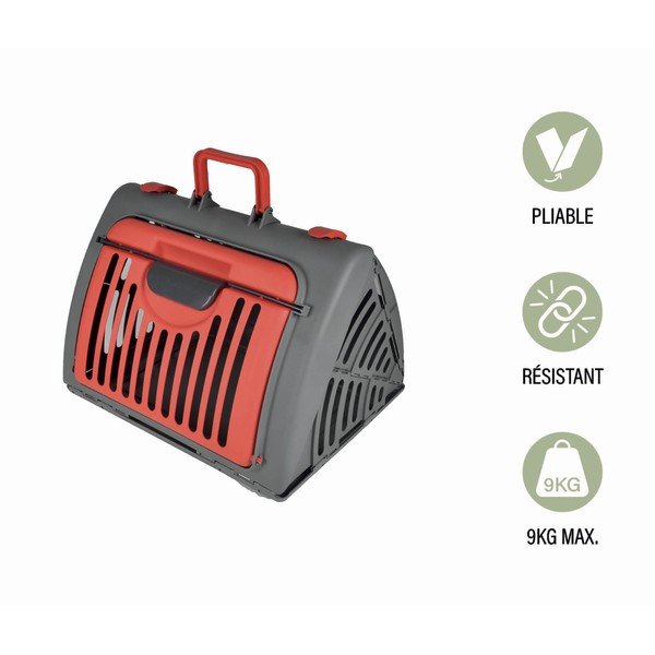 Trasportino grigio per animali domestici 35x46 cm – Love Story-image-1