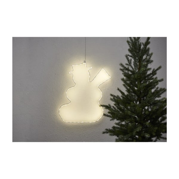 Decorazione a LED da appendere Lumiwall Snowman, altezza 50 cm - Star Trading-image-2