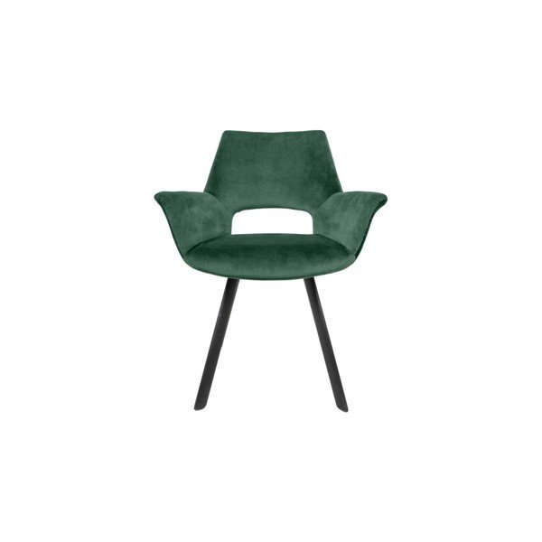 Poltrona in velluto verde scuro Seattle - HSM collection-image-3