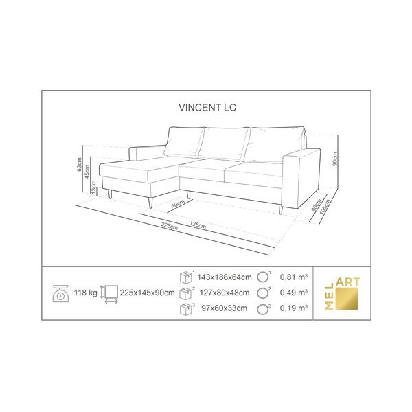 Divano letto angolare beige con lettino sul lato sinistro Iris - Mazzini Sofas-image-4