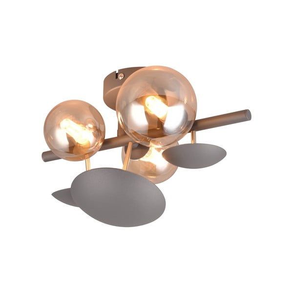 Lampada da parete in colore grigio-oro Bubble - Trio Select-image-1