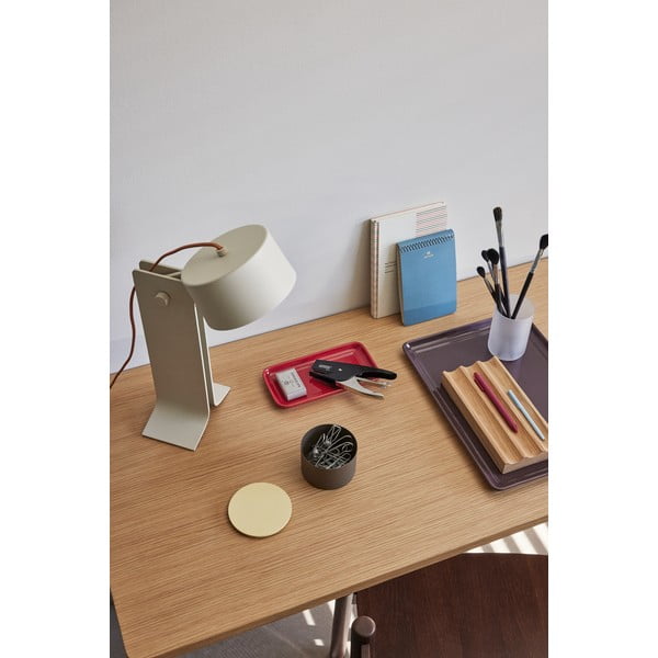 Lampada da tavolo beige (altezza 32 cm) Crea - Hübsch-image-4