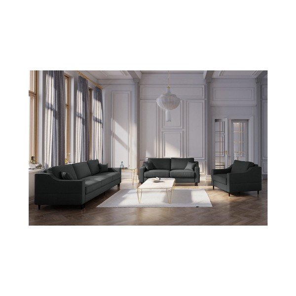 Divano a due posti Narcisse antracite - Mazzini Sofas-image-3