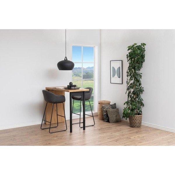 Set di 2 sgabelli da bar grigio scuro Ally - Actona-image-1