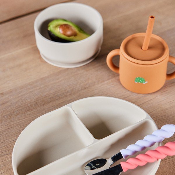 Ciotola per bambini beige in silicone ø 6 cm Enkei – OYOY Mini-image-1