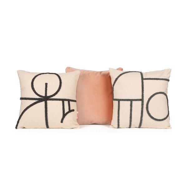 Set di 3 cuscini decorativi Candy, 43 x 43 cm - Joynodes