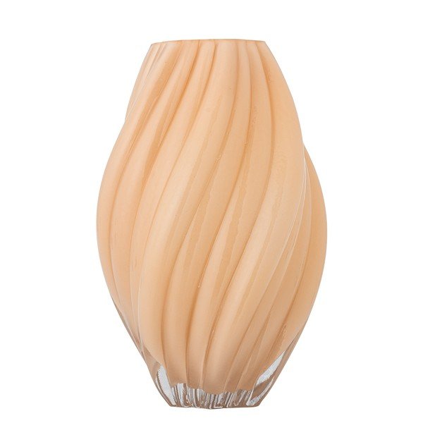 Vaso arancione in vetro (altezza totale 30 cm) Kanji – Bloomingville-image-4