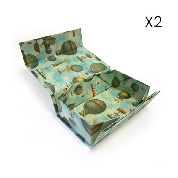 Confezione regalo in set da 2 13x36 cm Air Balloon - Kartos-image-1