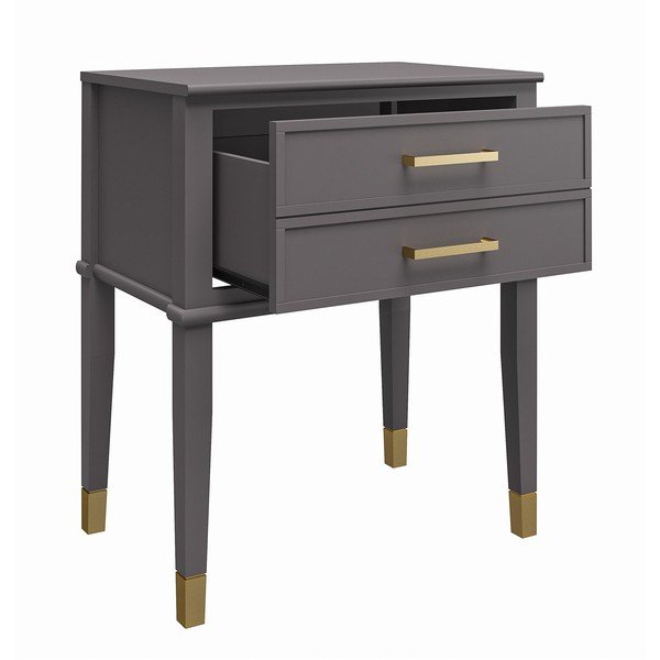 Comodino grigio scuro Westerleigh – CosmoLiving by Cosmopolitan-image-3