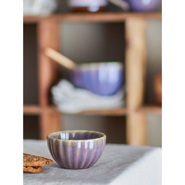 Ciotolina viola scuro in gres 165 ml Latina – Bloomingville-image-1