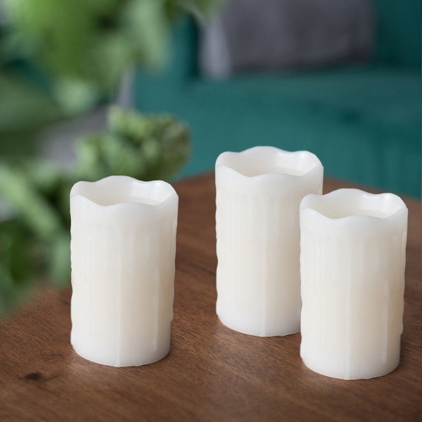 Set di 3 candele Subtle Celebration - DecoKing-image-1