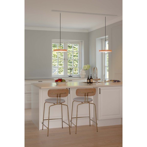 Lampadario LED arancione in metallo con paralume in metallo con intensità regolabile ø 31 cm Asteria Plus – UMAGE-image-3