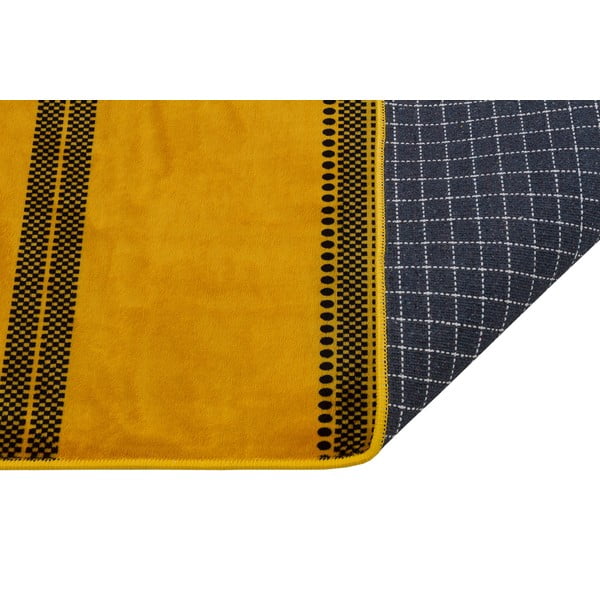 Tappeto giallo lavabile 200x80 cm - Vitaus-image-2