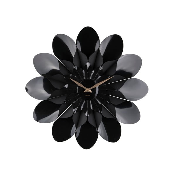 Orologio da parete nero , ø 60 cm Flower - Karlsson