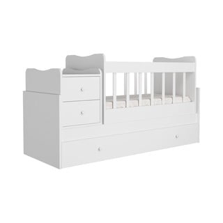 Culla bianca con contenitore 60x120 cm Sansa - Kalune Design