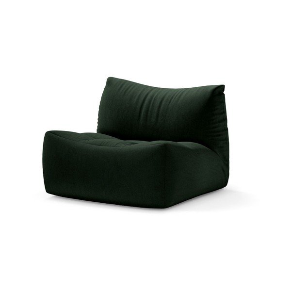 Cuscino da seduta verde scuro con rivestimento in velluto Tove – Micadoni 