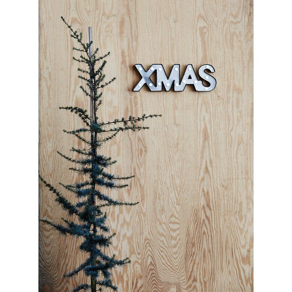 Decorazione luminosa a LED grigia Xmas, lunghezza 47 cm Word - Markslöjd-image-1