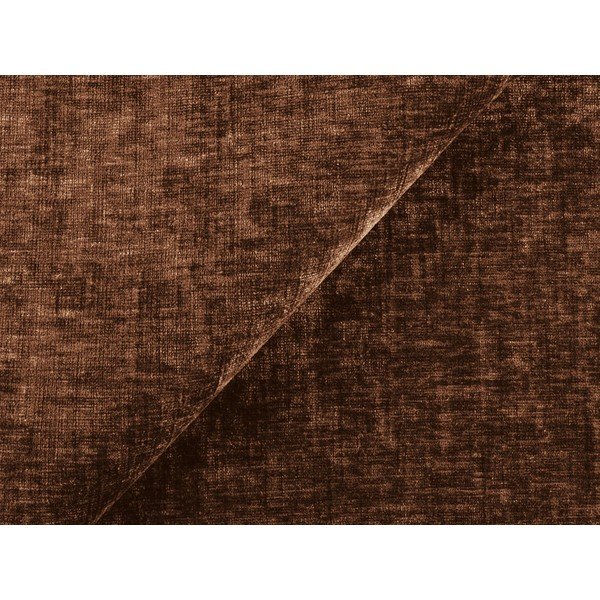 Poggiapiedi color terracotta con rivestimento in ciniglia Kuki – Makamii-image-4