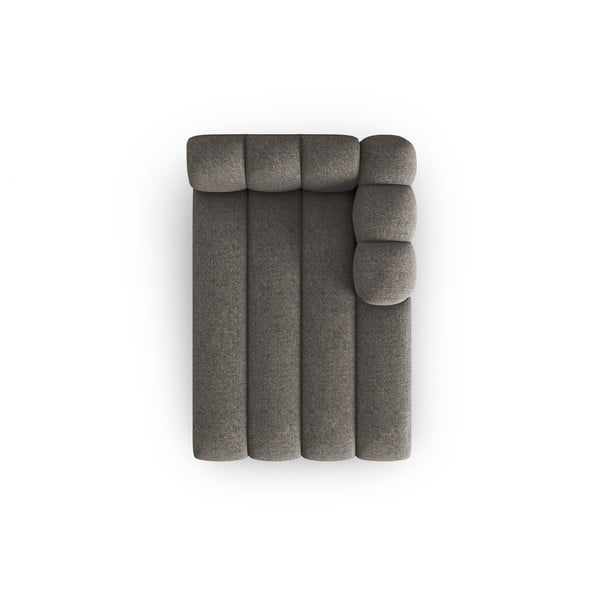 Chaise longue componibile in grigio scuro (con penisola a destra) Lupine – Micadoni Home-image-2