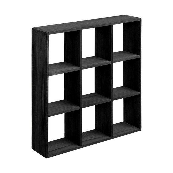 Mensola nera in pino massiccio con ripiani multipli 46 cm Moss – House Nordic