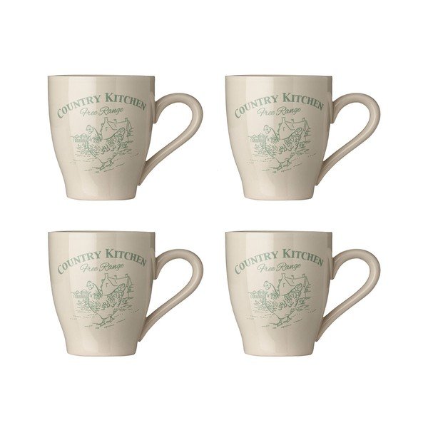 Set di 4 tazze da cucina country - Premier Housewares