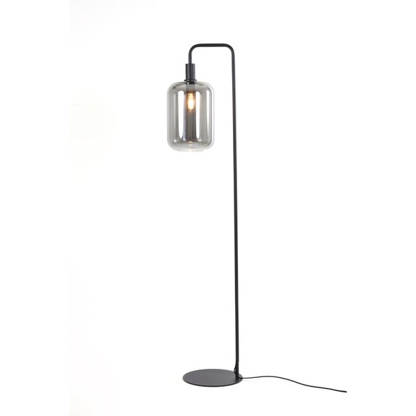 Lampada da terra nera (altezza 155 cm) Lekar - Light & Living