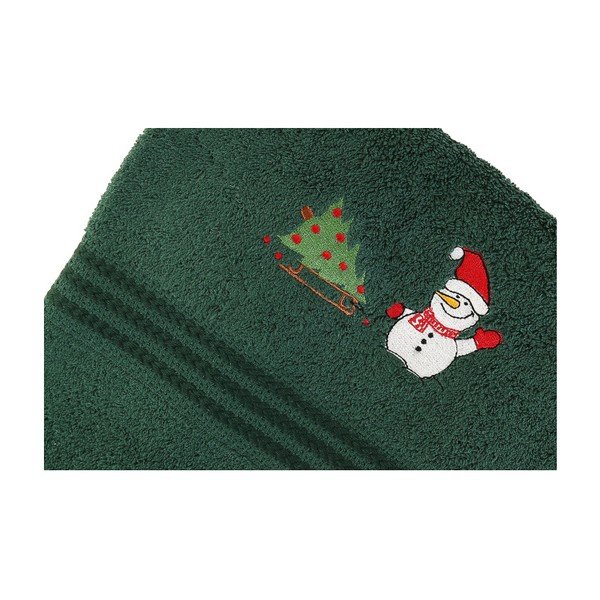 Sada 2 ručníků Corap Green Snowman, 50 x 90 cm-image-3