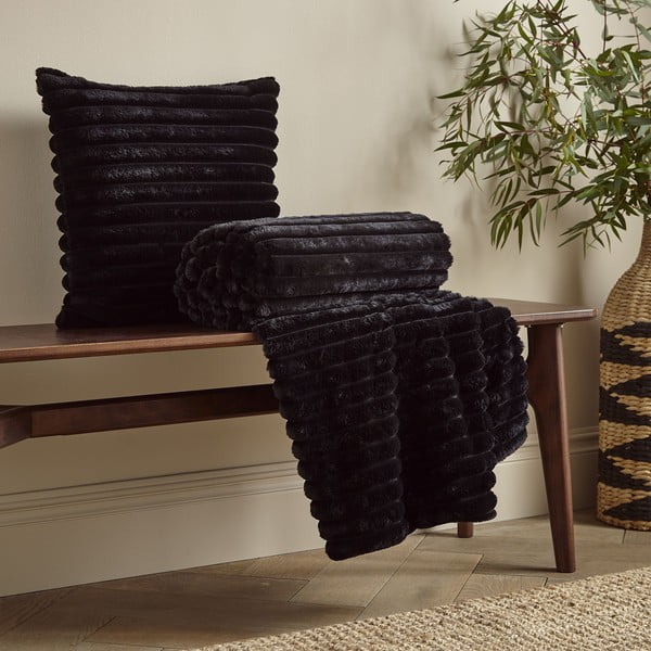 Cuscino decorativo in micropile 45x45 cm Cosy Ribbed – Catherine Lansfield-image-3