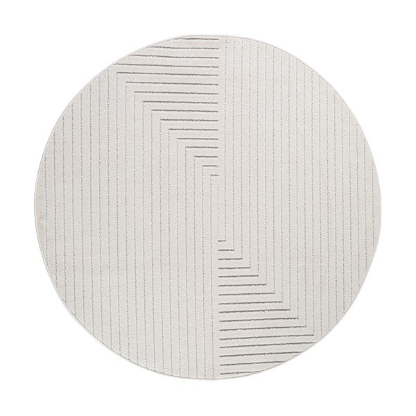 Tappeto da interno/esterno rotondo color crema ø 160 cm Nova 1202 – Ayyildiz Carpets