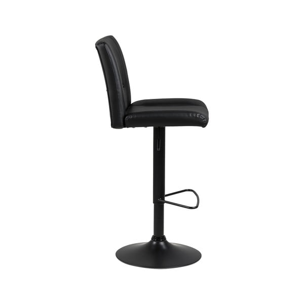 Sgabello da bar nero ad altezza regolabile Sylvia - Actona-image-1