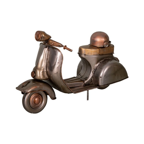 Decorazione in ferro a forma di Vespa Moto, 23 x 9,5 cm - Antic Line