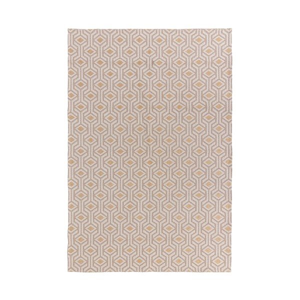 Tappeto in cotone beige e giallo , 192 x 290 cm Bombax - Flair Rugs
