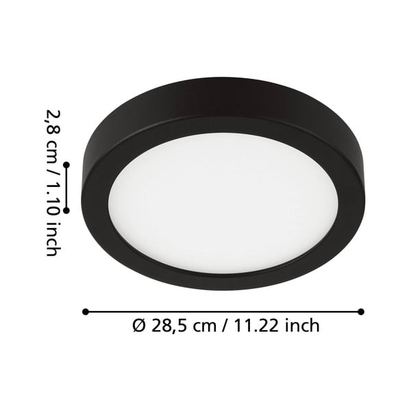 Plafoniera LED nera FUEVA 5 – EGLO-image-3