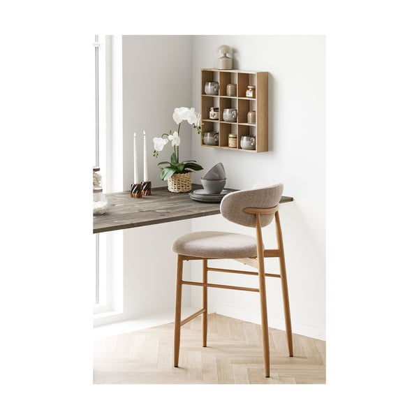 Mensola di colore naturale in pino massiccio con ripiani multipli 46 cm Moss – House Nordic-image-3