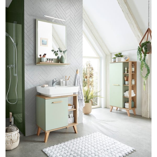 Specchio a parete con mensola 60x75 cm Set 963 - Pelipal-image-4