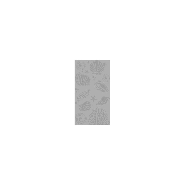 Telo mare grigio in cotone 70x140 cm Shell – B.E.S.