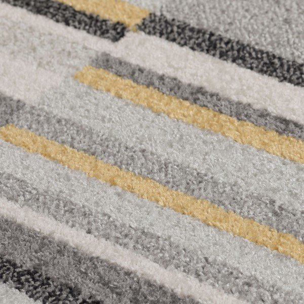 Tappeto grigio e giallo Urban Lines, 200 x 275 cm - Flair Rugs-image-1