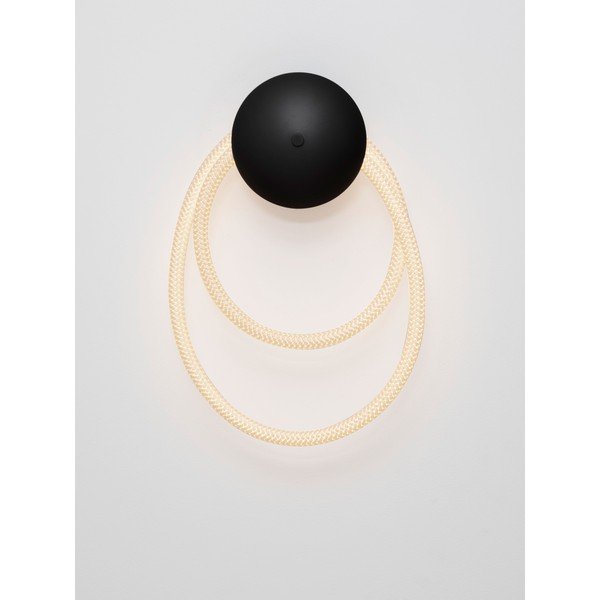 Lampada da parete LED bianca/nera opaca in acciaio Ilane – Nova Luce-image-4