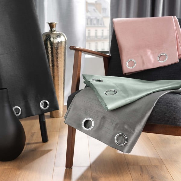 Tenda blu in microsatinato 140x240 cm Shana – douceur d'intérieur-image-4