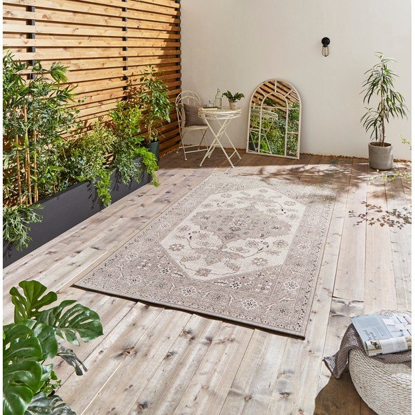 Tappeto per esterni grigio/beige 290x200 cm Miami - Think Rugs-image-1