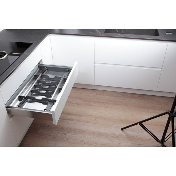 Credenza grigia per cassetto 83 x 46 cm Flexo - Elletipi-image-3