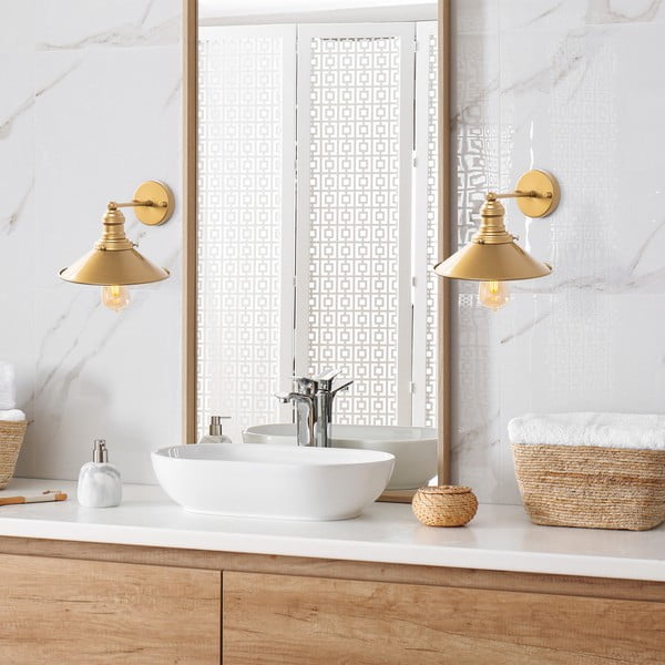 Lampada da parete color oro ø 24 cm Conical - Opviq lights-image-4