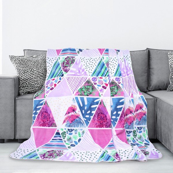 Coperta in microfibra Caleidoscopio, 220 x 240 cm Cuddle - AmeliaHome-image-1