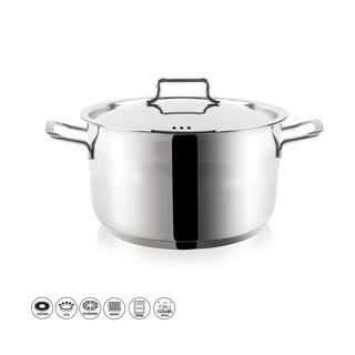 Casseruola in acciaio inox con coperchio Anett, 6,2 l - Orion
